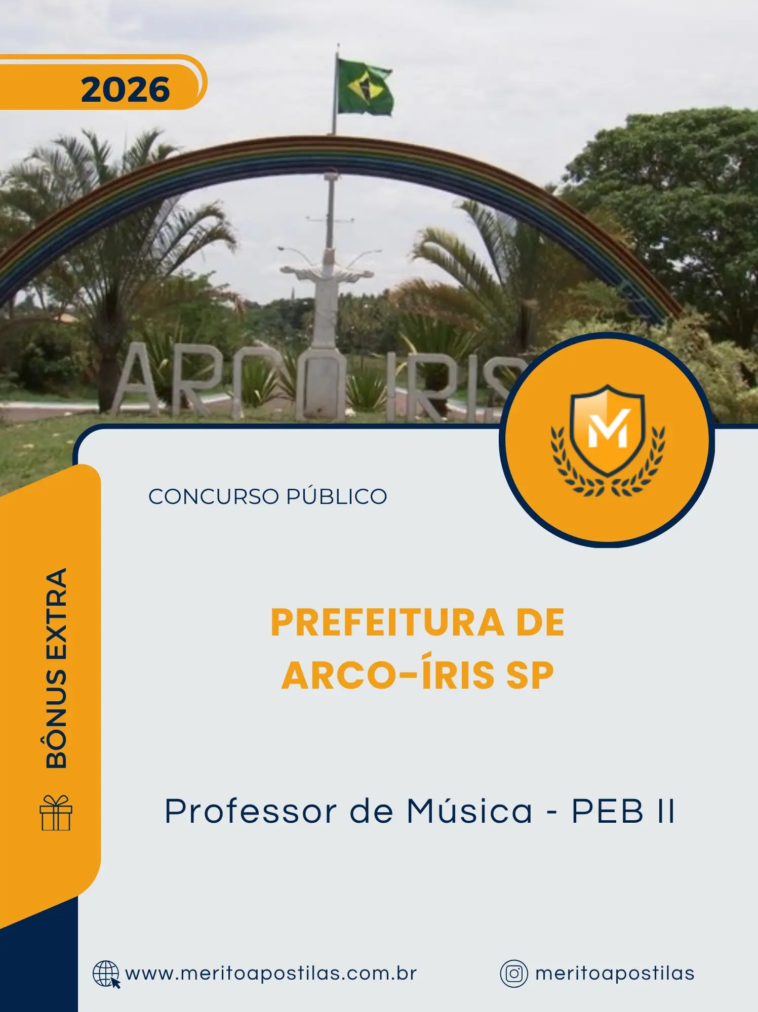 Apostila Professor de Música PEB II Prefeitura de Arco-Íris SP 2026