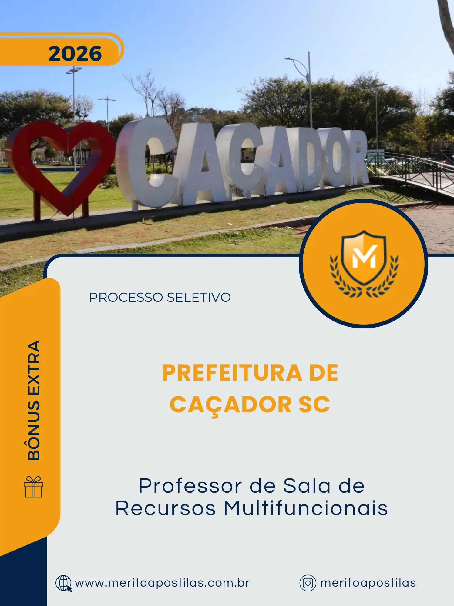 Apostila Professor de Sala de Recursos Multifuncionais Prefeitura de Caçador SC 2026