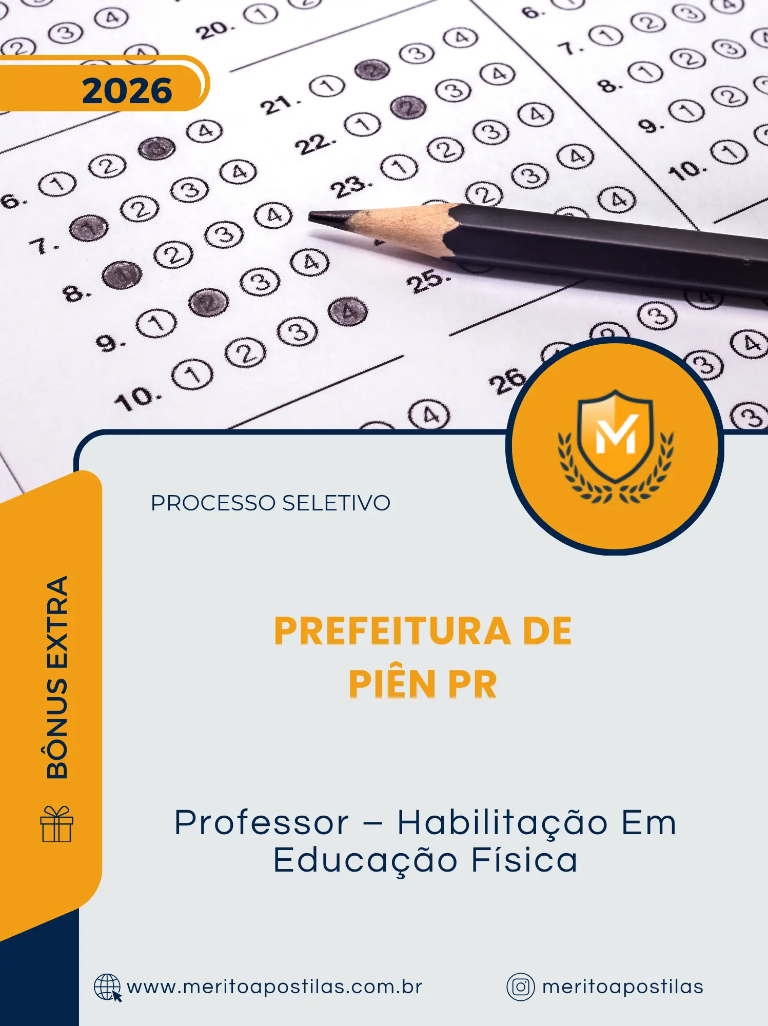 Apostila Professor Habilitação Em Educação Física Prefeitura de Piên PR 2026