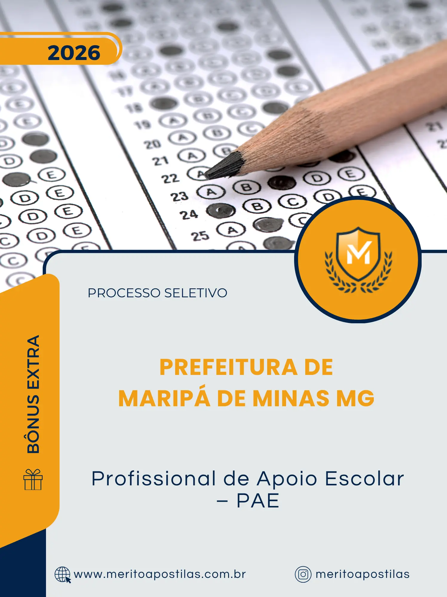 Apostila Profissional de Apoio Escolar PAE Prefeitura de Maripá de Minas MG 2026