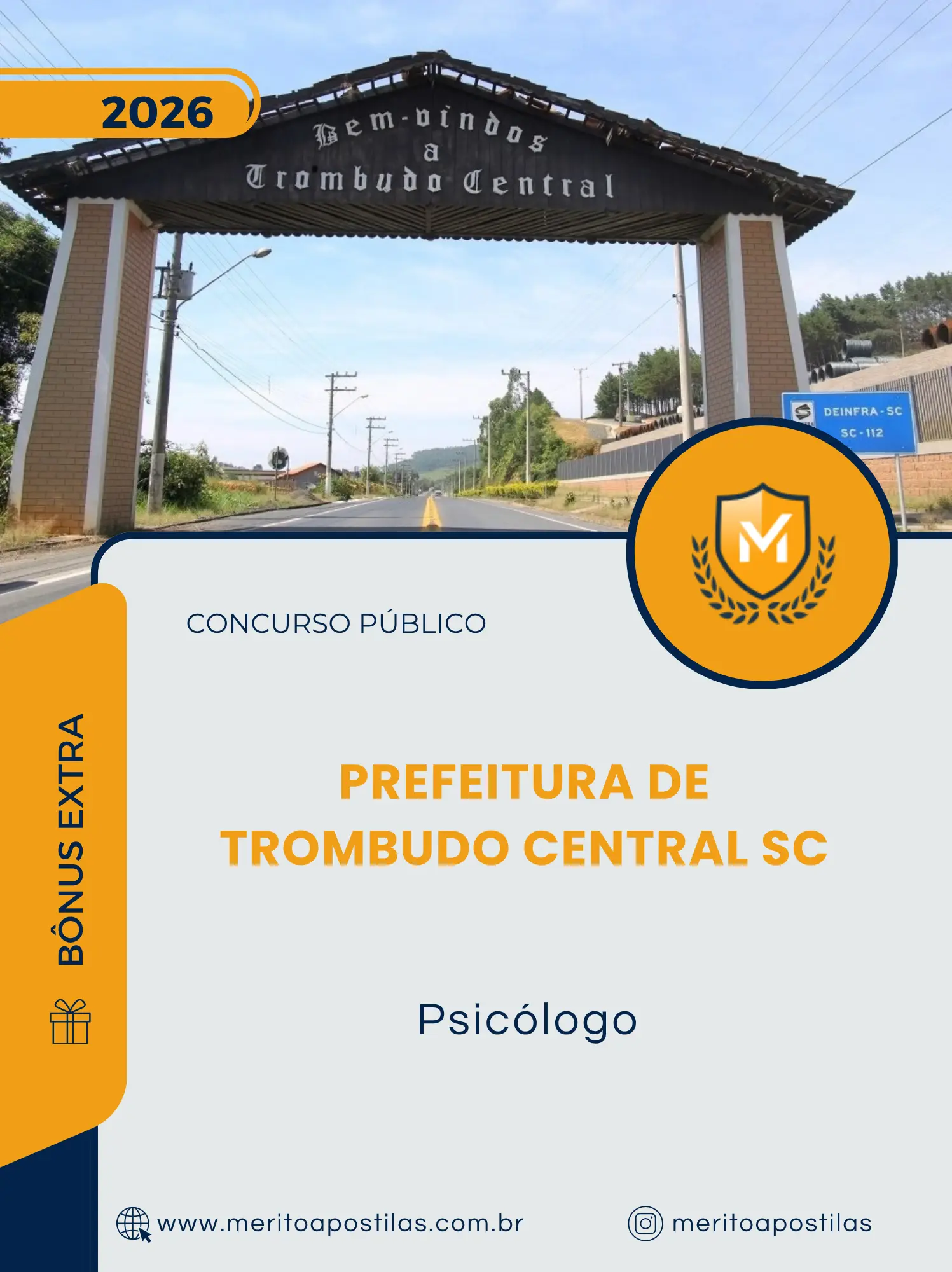 Apostila Psicólogo Prefeitura de Trombudo Central SC 2026