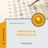 Apostila Psicólogo Prefeitura de Ponte Alta SC 2026