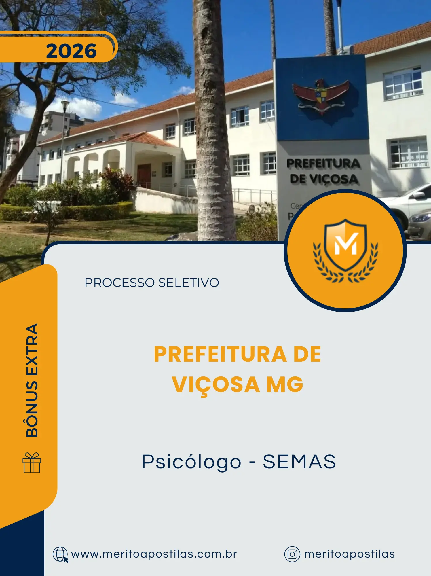 Apostila Psicólogo - SEMAS Prefeitura de Viçosa MG 2026