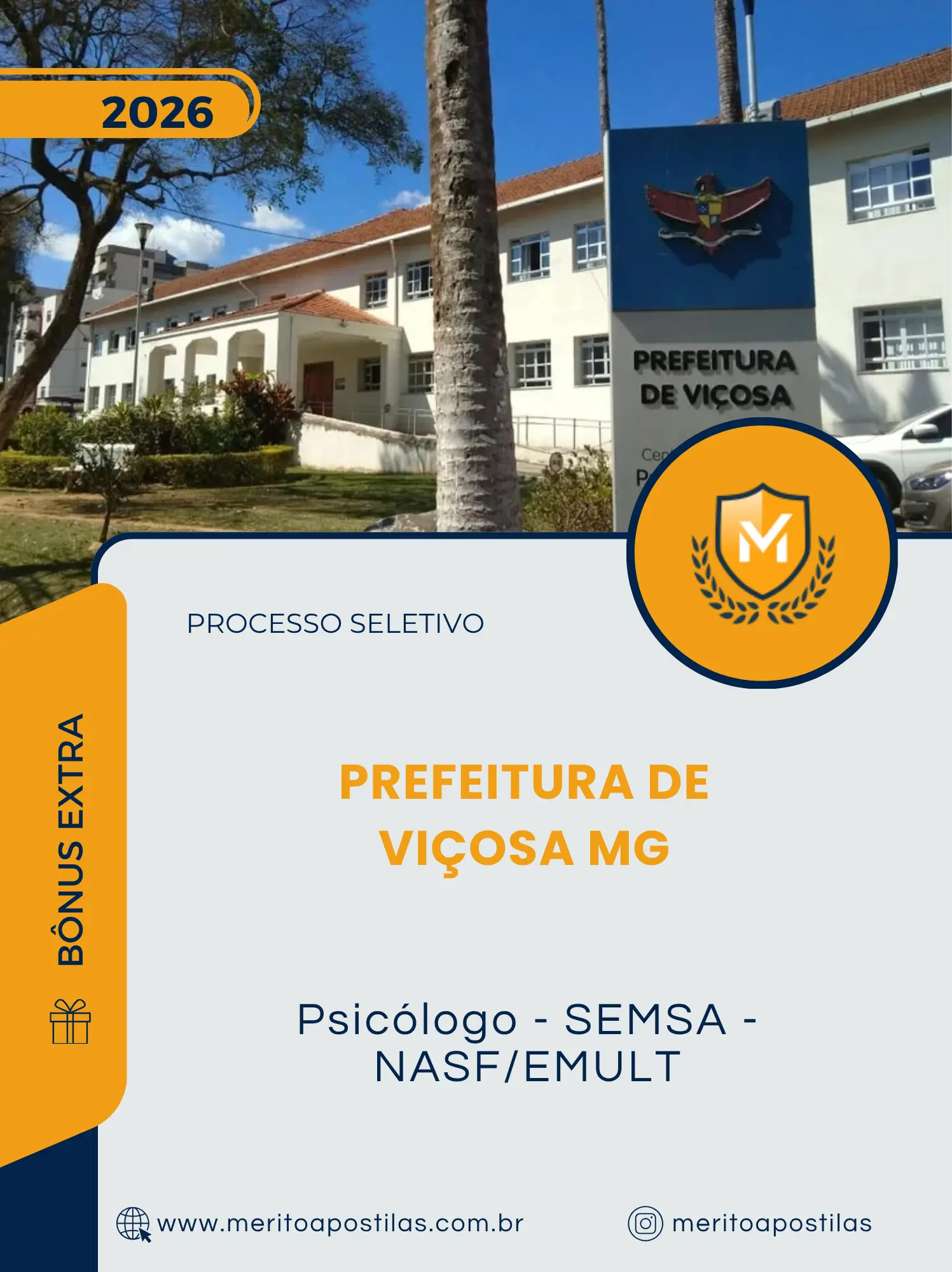 Apostila Psicólogo - SEMSA - NASF/EMULT Prefeitura de Viçosa MG 2026