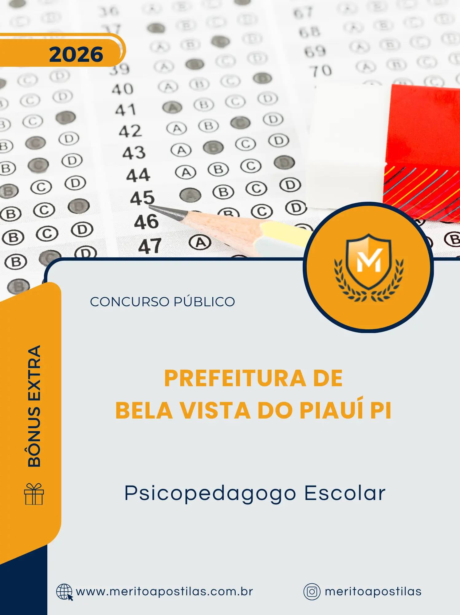 Apostila Psicopedagogo Escolar Prefeitura de Bela Vista do Piauí PI 2026