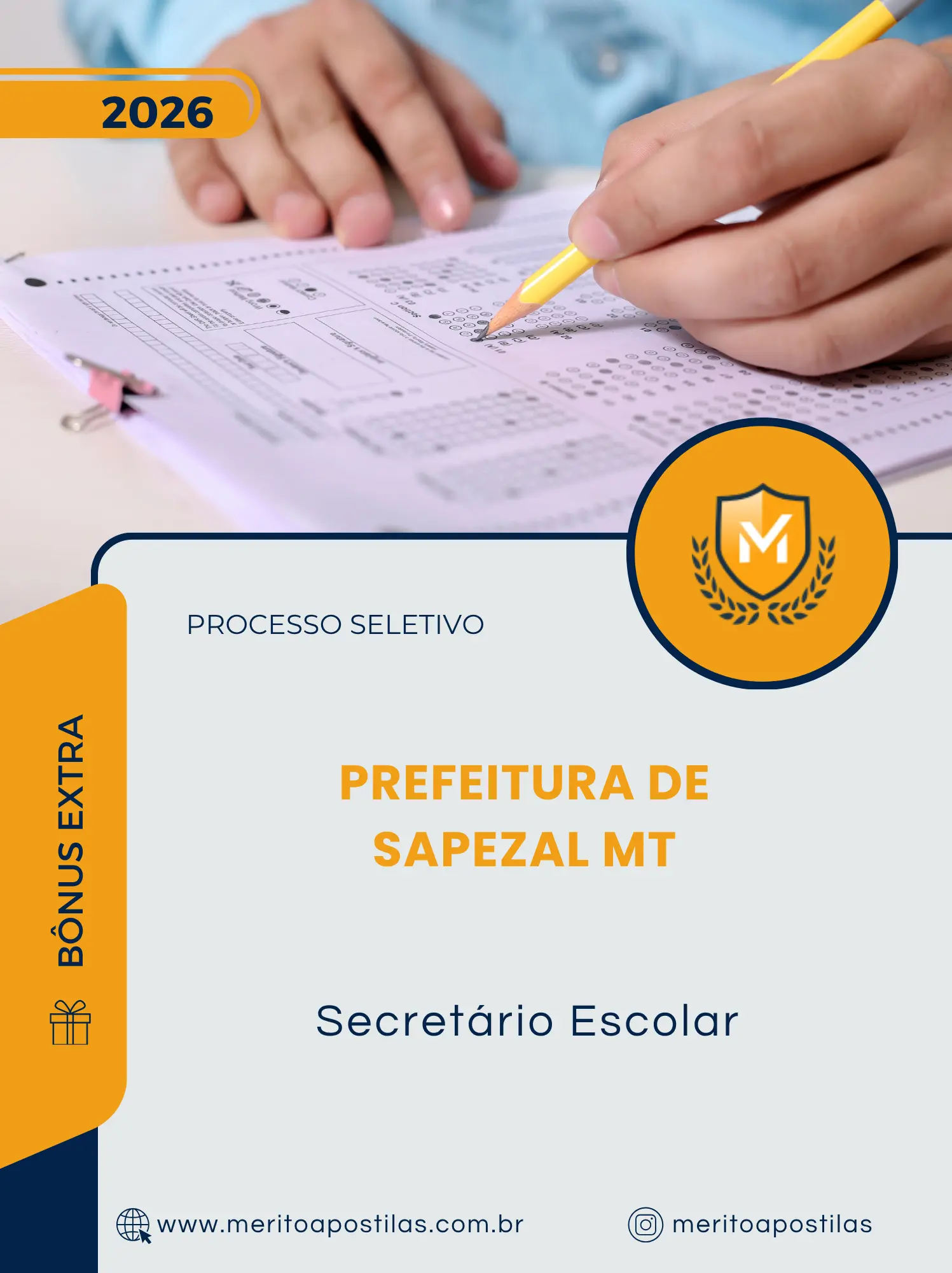 Apostila Secretário Escolar Prefeitura de Sapezal MT 2026