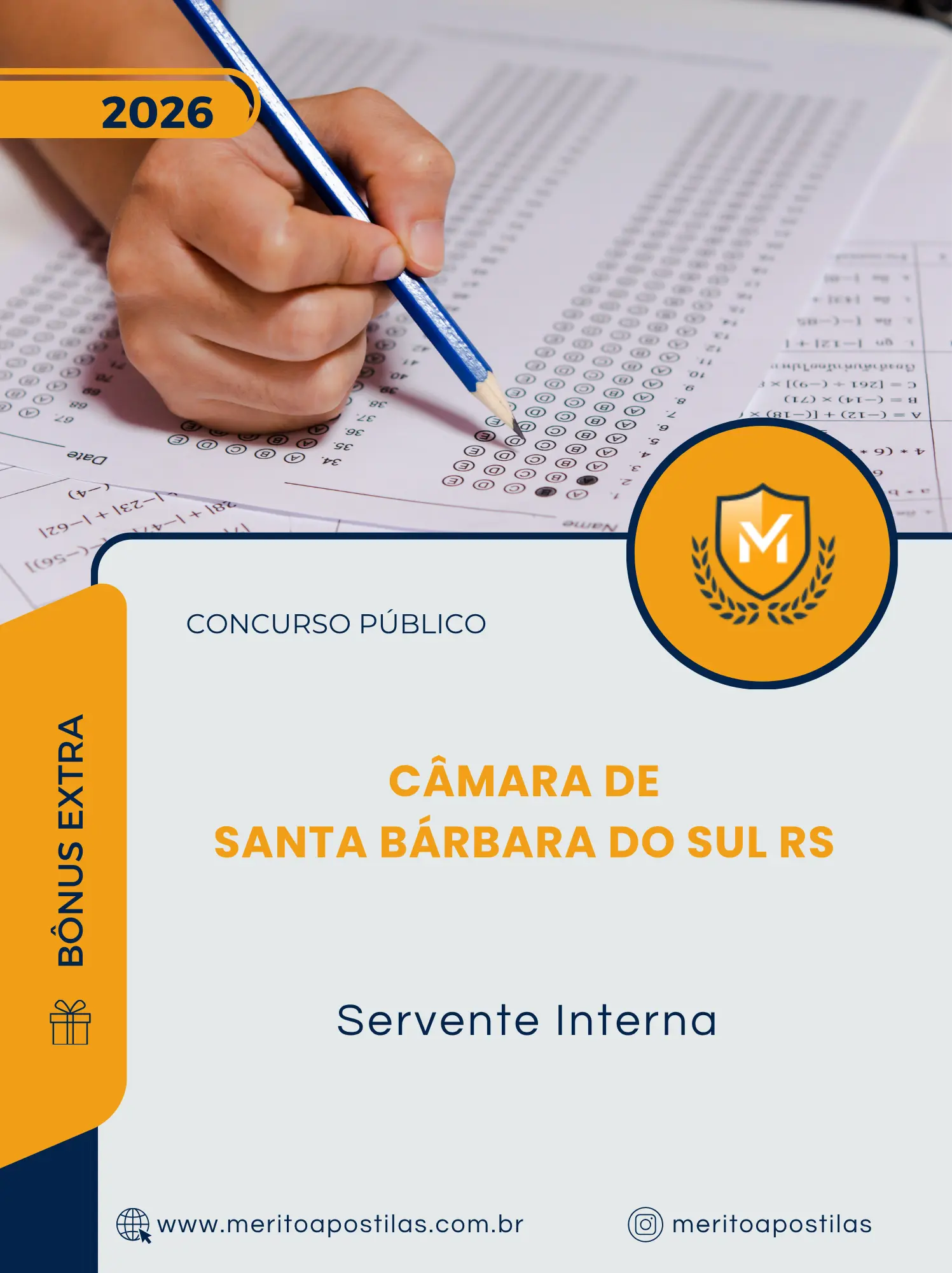 Apostila Servente Interna Câmara de Santa Bárbara do Sul RS 2026