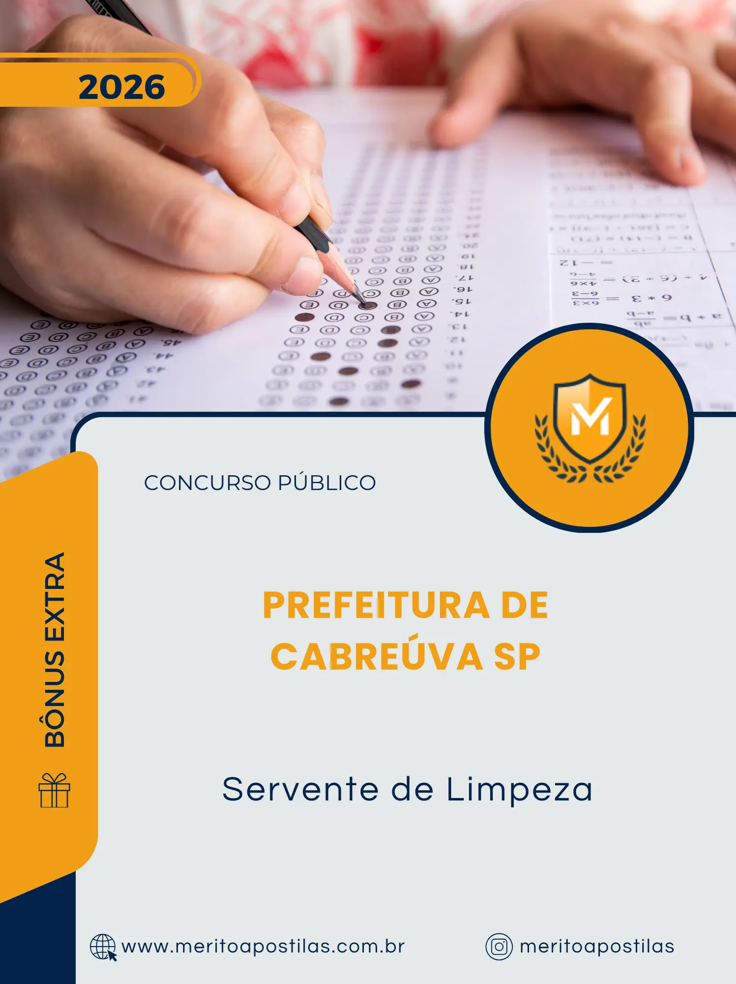 Apostila Servente de Limpeza Prefeitura de Cabreúva SP 2026