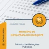 Apostila Técnico de Relações Públicas Município de Nova Prata do Iguaçu PR 2026