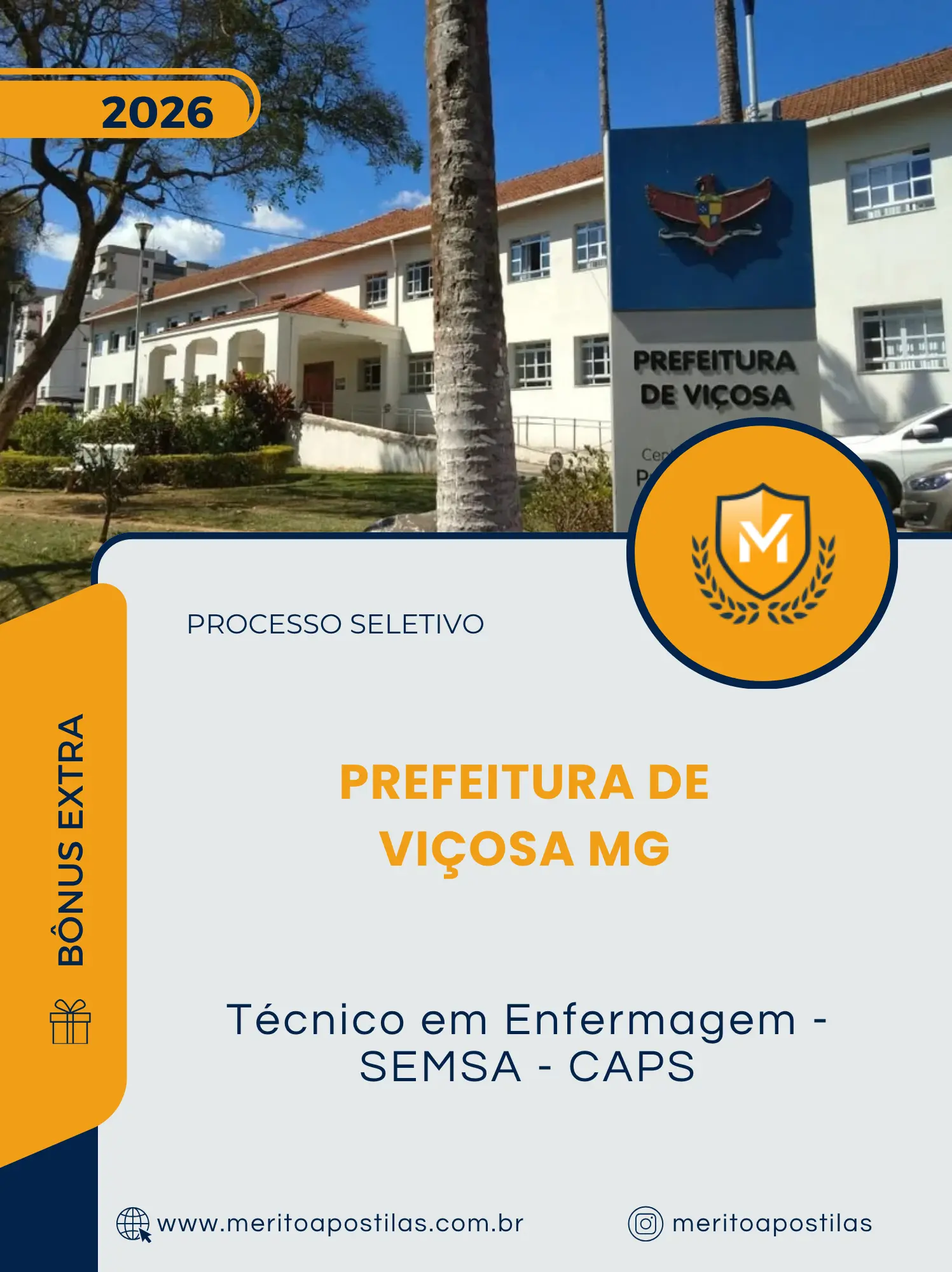 Apostila Técnico em Enfermagem - SEMSA - CAPS Prefeitura de Viçosa MG 2026