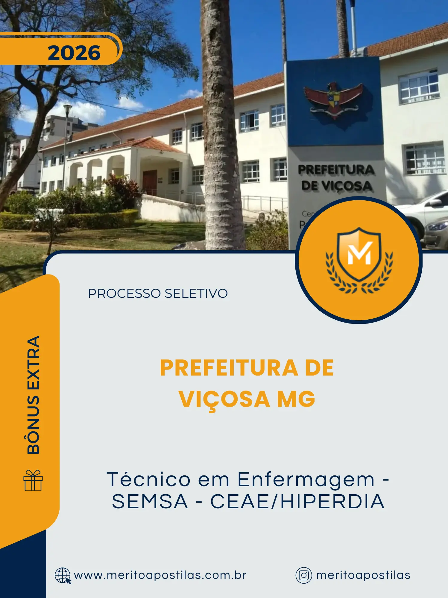 Apostila Técnico em Enfermagem - SEMSA - CEAE/HIPERDIA Prefeitura de Viçosa MG 2026