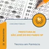 Apostila Técnico em Farmácia Prefeitura de São José do Rio Pardo SP 2026