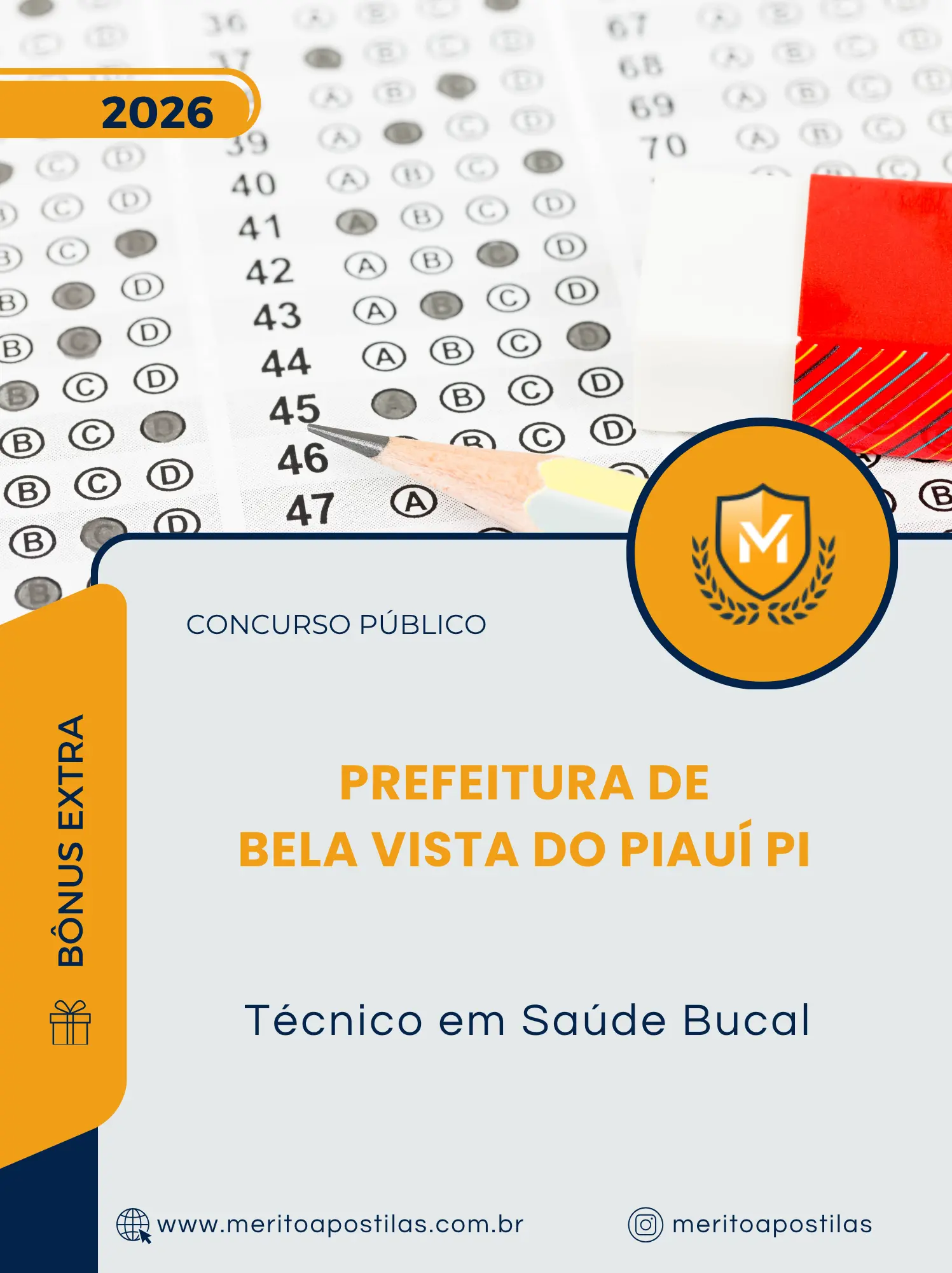 Apostila Técnico em Saúde Bucal Prefeitura de Bela Vista do Piauí PI 2026
