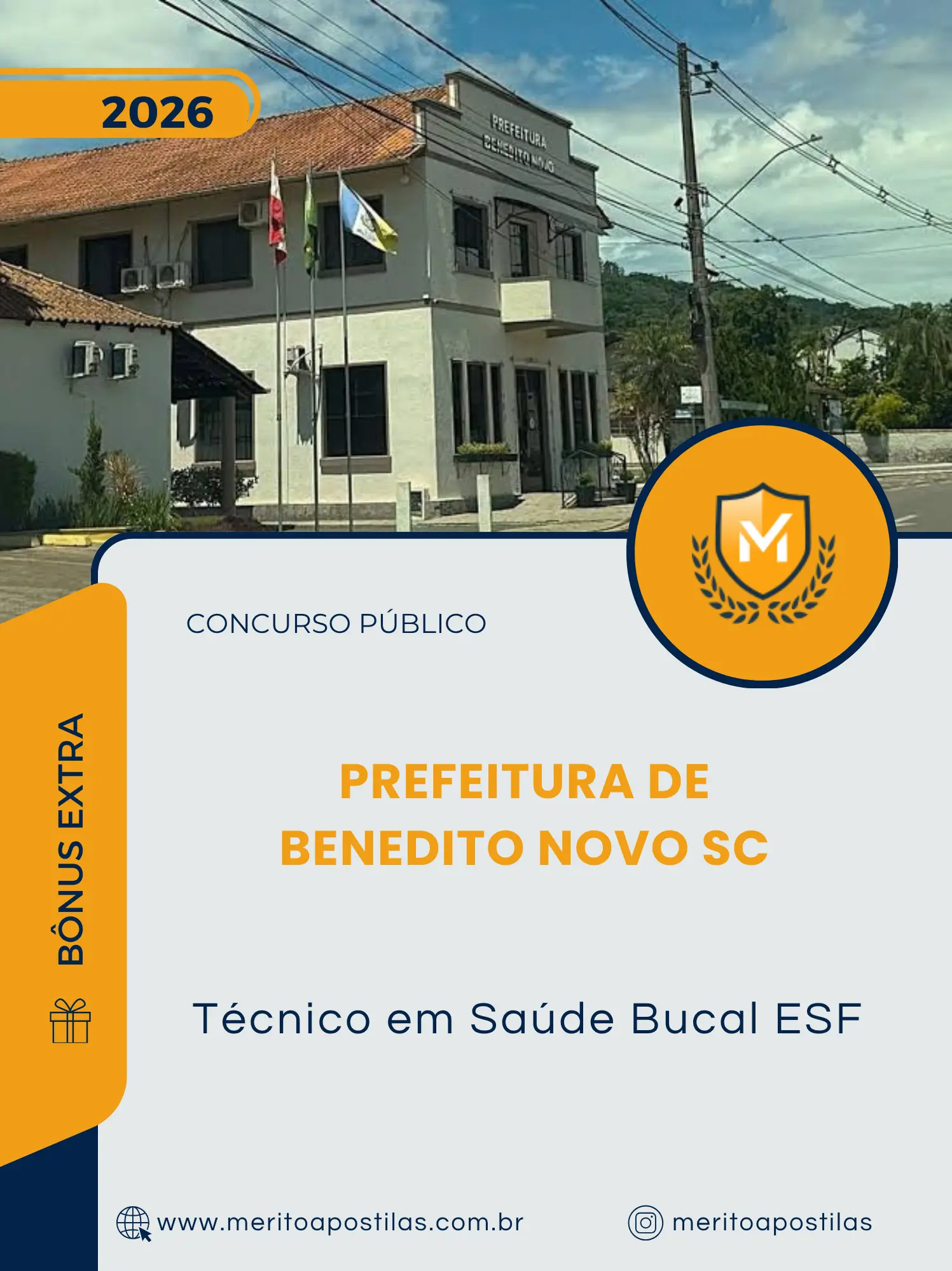 Apostila Técnico em Saúde Bucal ESF Prefeitura de Benedito Novo SC 2026