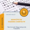 Apostila Técnico em Segurança do Trabalho Município de Siqueira Campos PR 2026