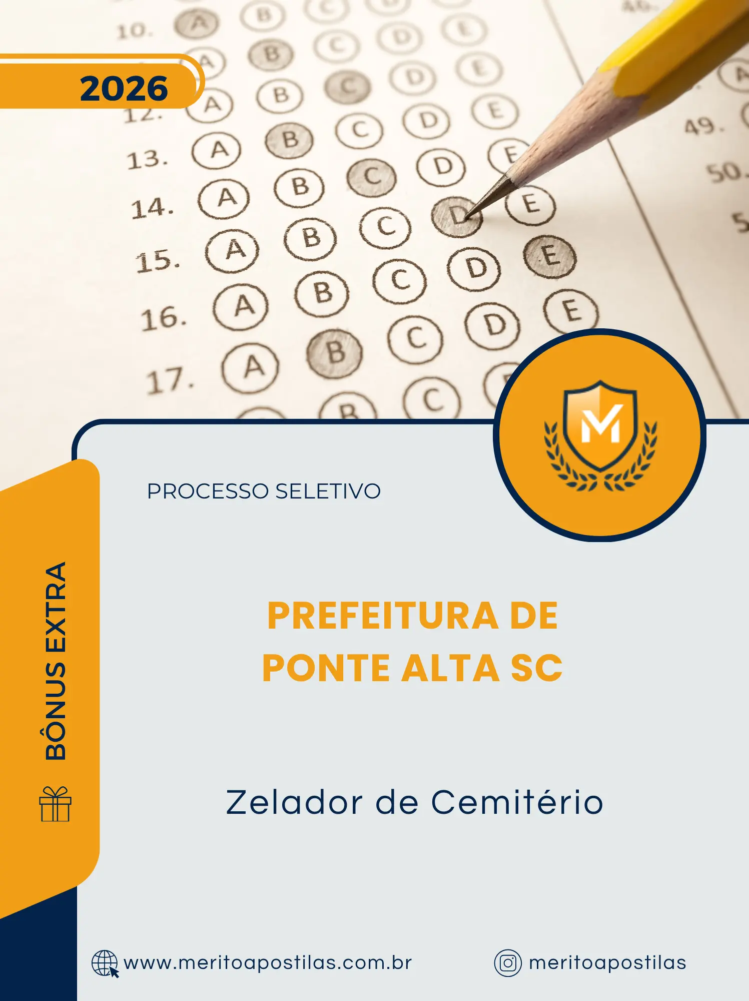 Apostila Zelador de Cemitério Prefeitura de Ponte Alta SC 2026