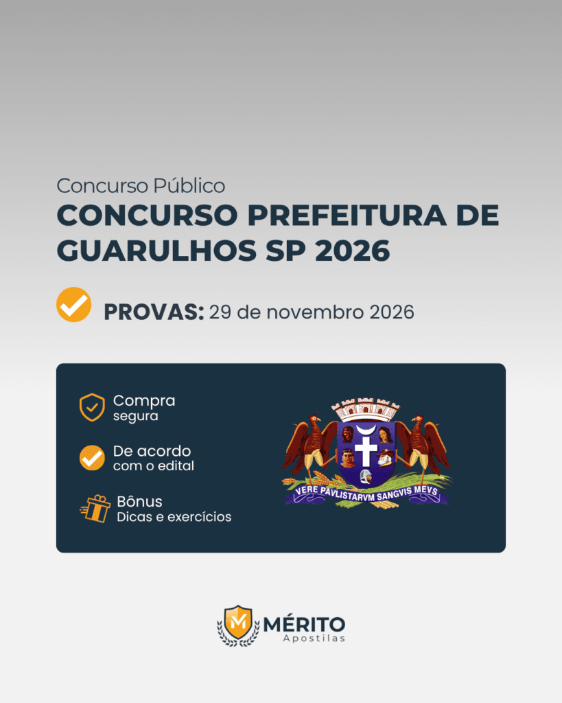 Concurso Prefeitura de Guarulhos SP 2026