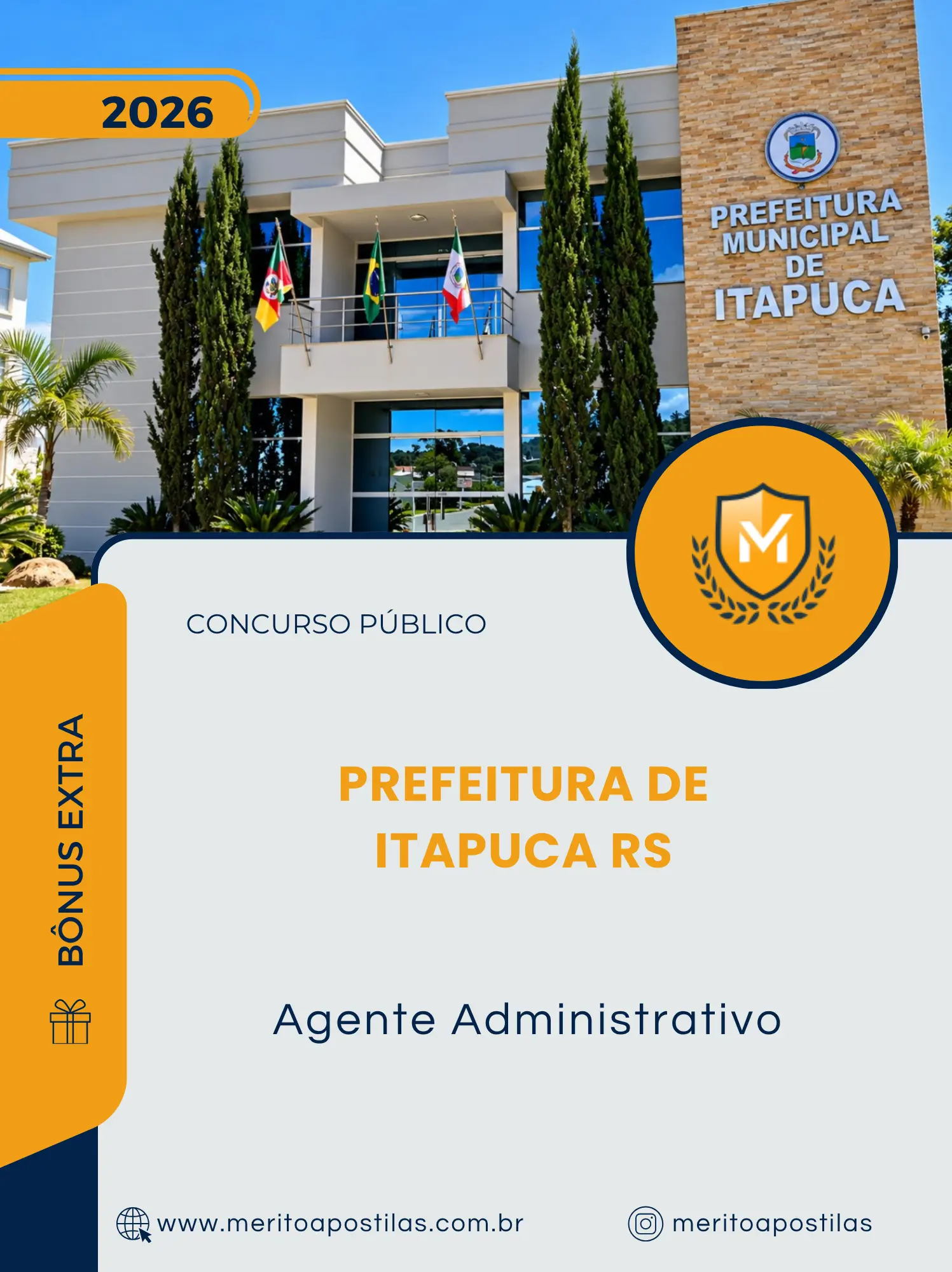 Apostila Agente Administrativo Prefeitura de Itapuca RS 2026