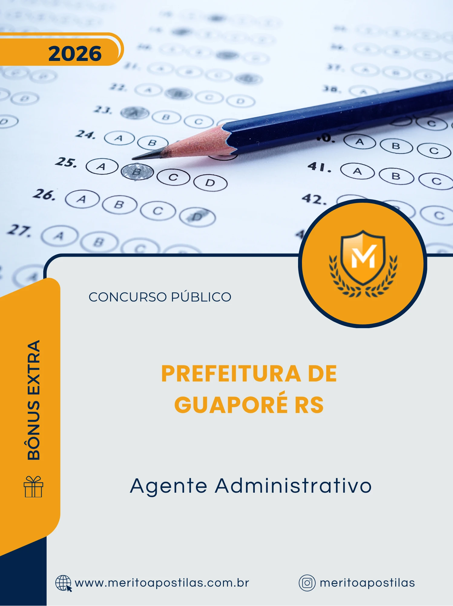 Apostila Agente Administrativo Prefeitura de Guaporé RS 2026