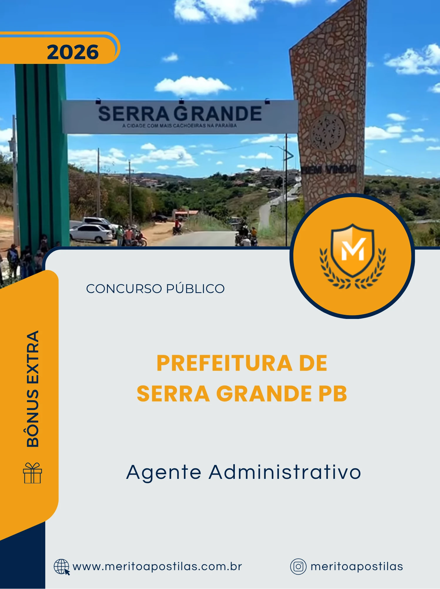 Apostila Agente Administrativo Prefeitura de Serra Grande PB 2026
