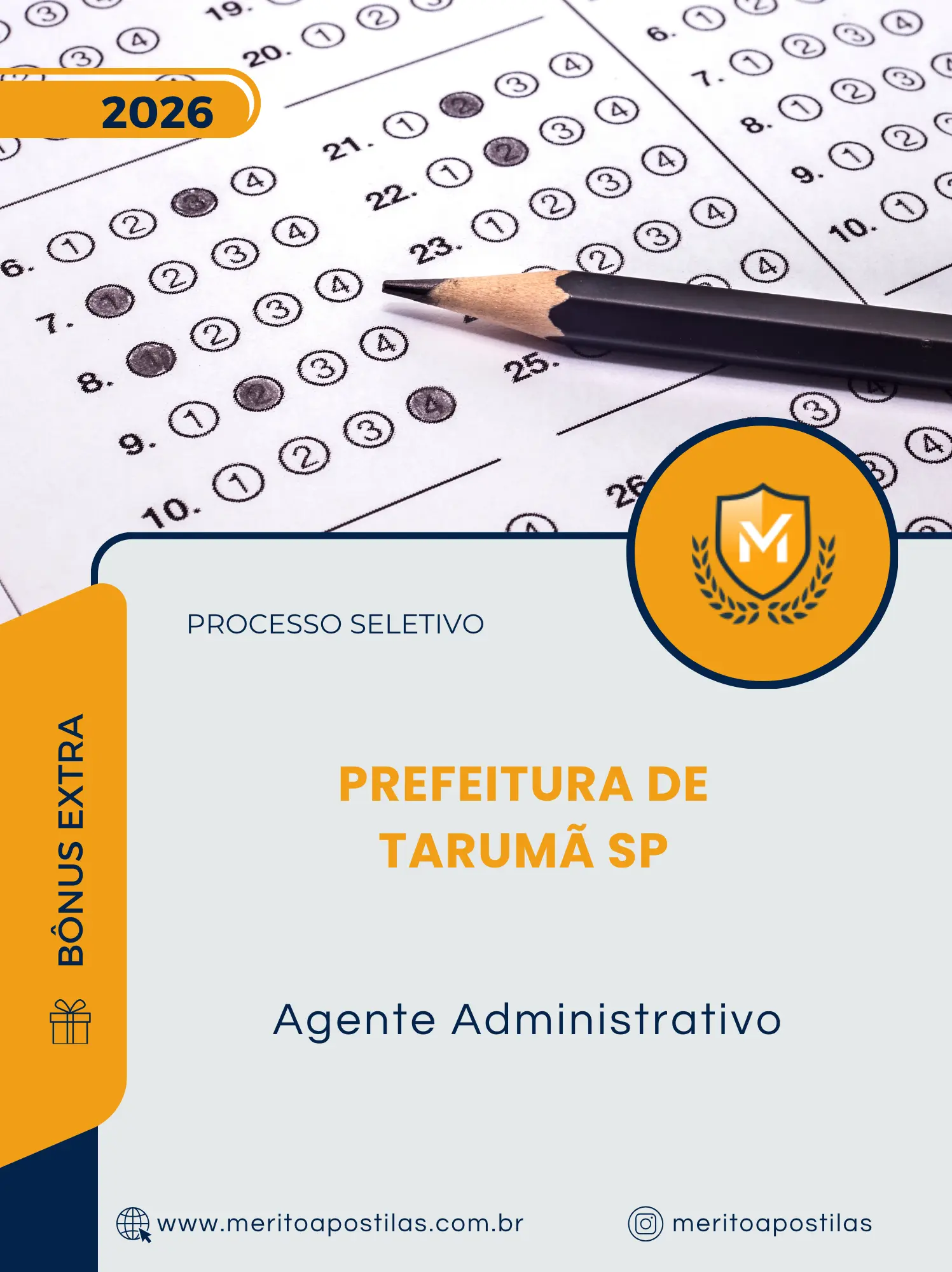 Apostila Agente Administrativo Prefeitura de Tarumã SP 2026