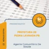 Apostila Agente Comunitário De Saúde Prefeitura de Pedra Lavrada PB 2026