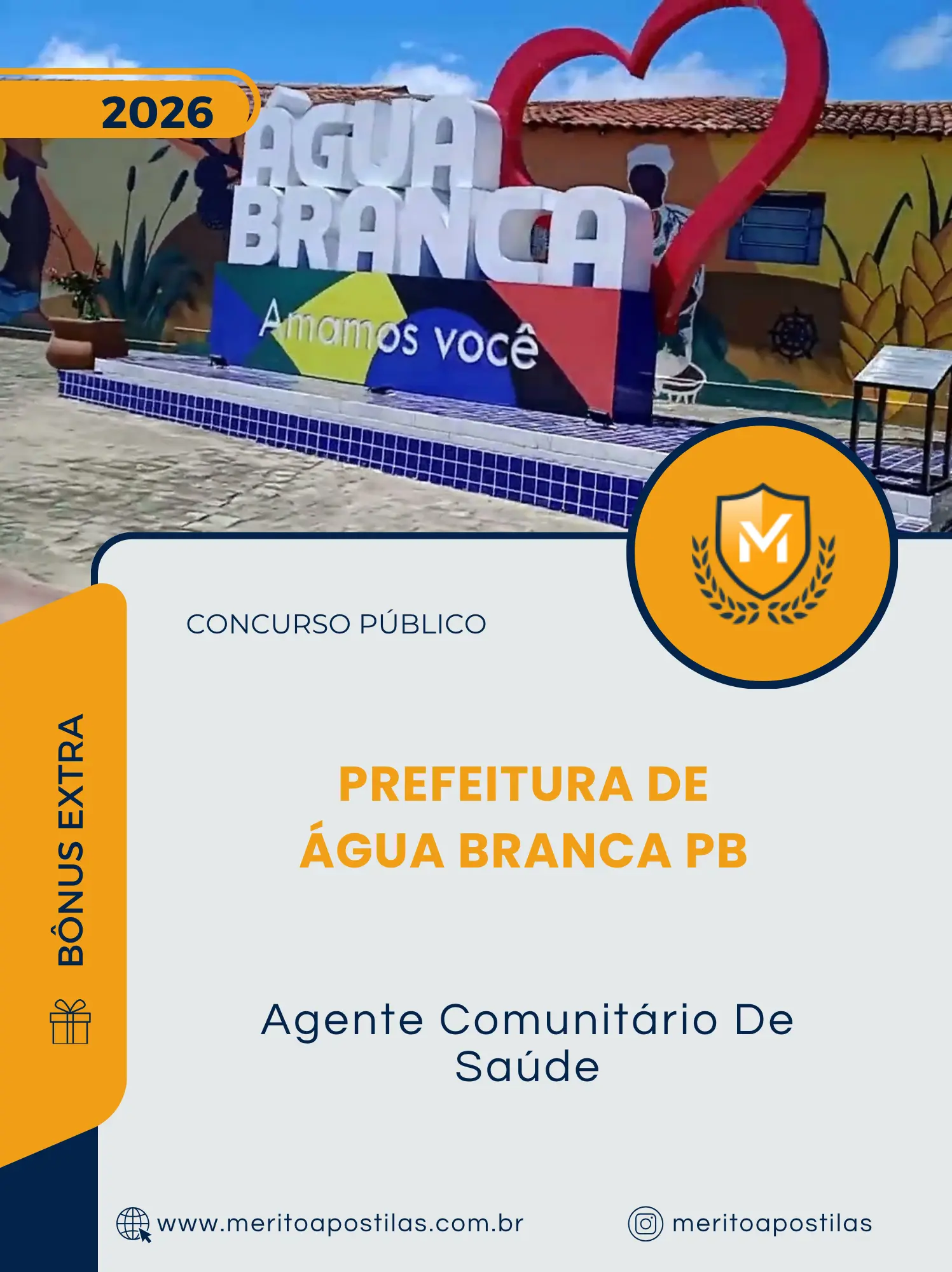 Apostila Agente Comunitário De Saúde Prefeitura de Água Branca PB 2026