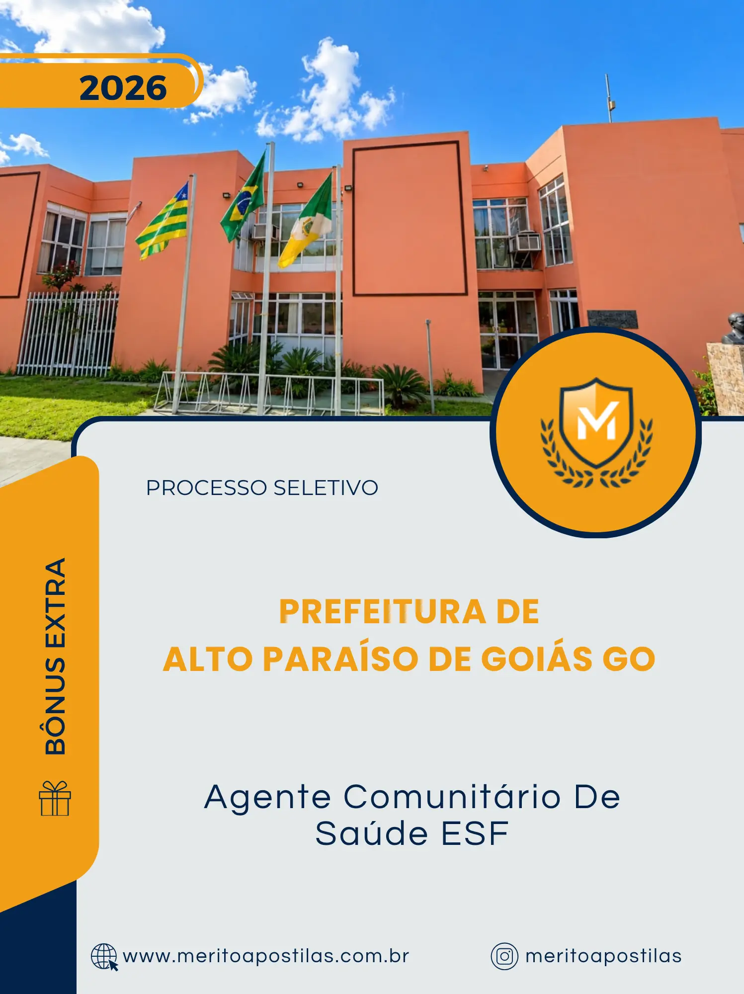 Apostila Agente Comunitário De Saúde ESF Prefeitura de Alto Paraíso de Goiás GO 2026