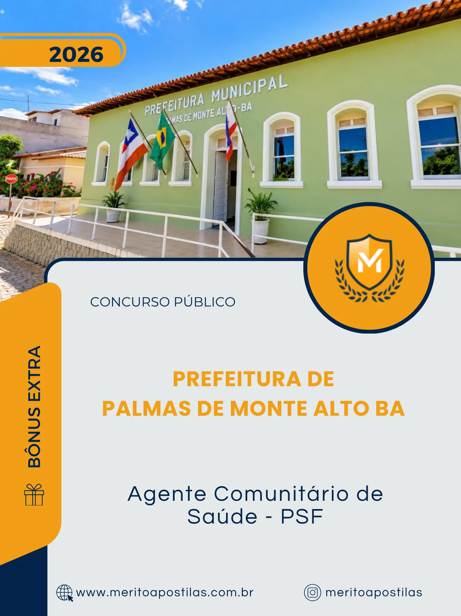 Apostila Agente Comunitário de Saúde PSF Prefeitura de Palmas de Monte Alto BA 2026