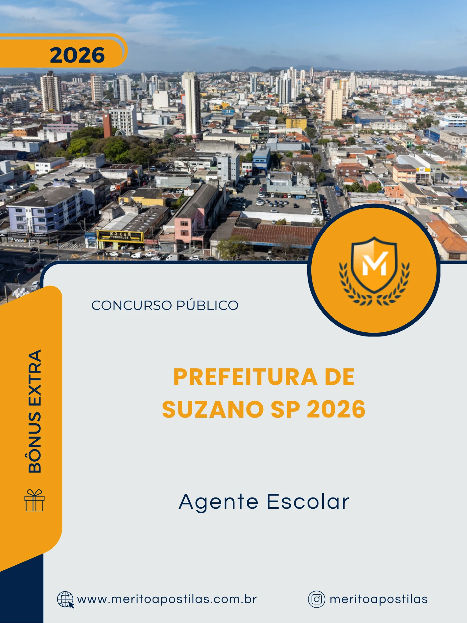 Apostila Agente Escolar Prefeitura de Suzano SP 2026