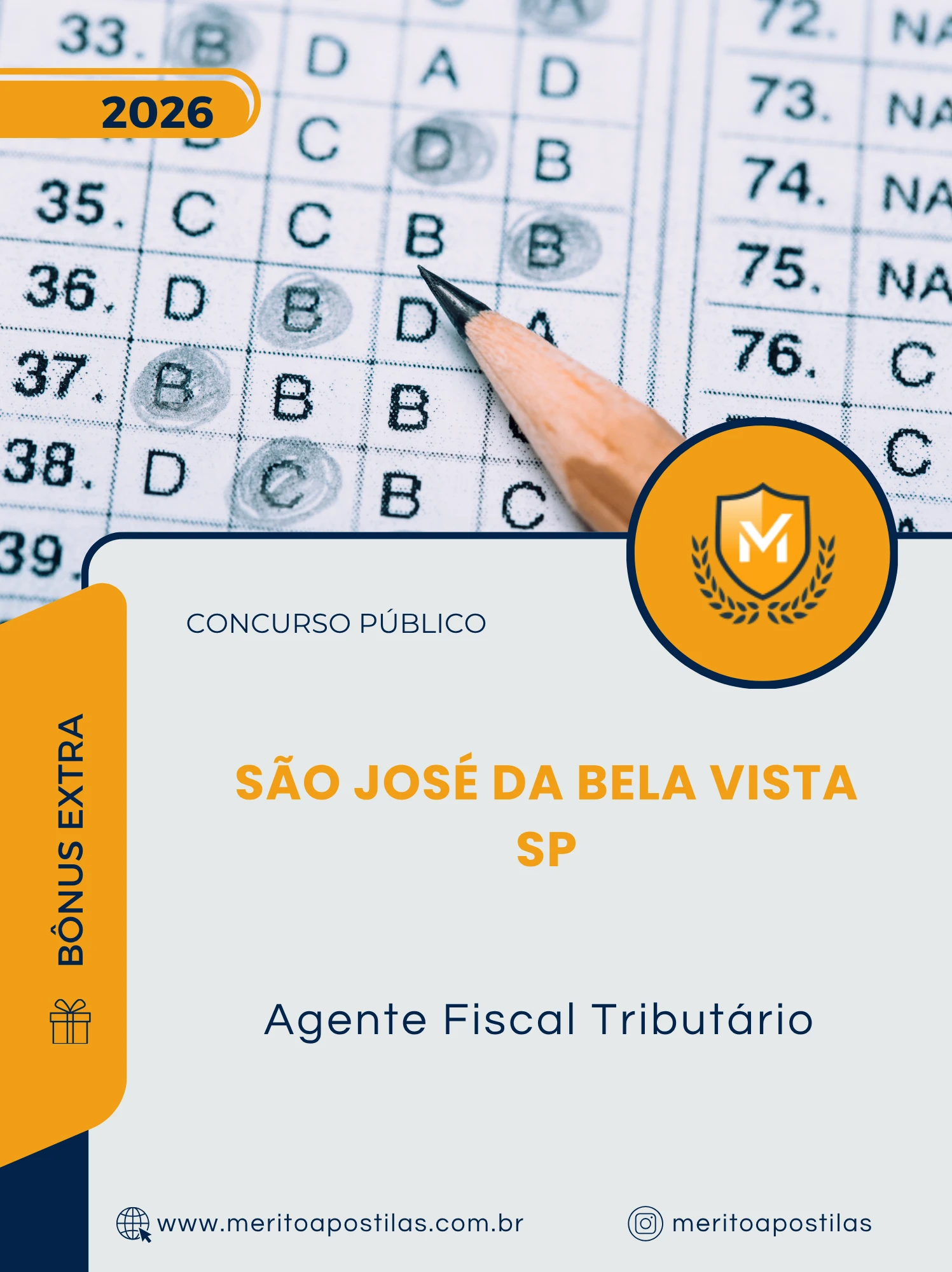 Apostila Agente Fiscal Tributário Prefeitura de São José da Bela Vista SP 2026