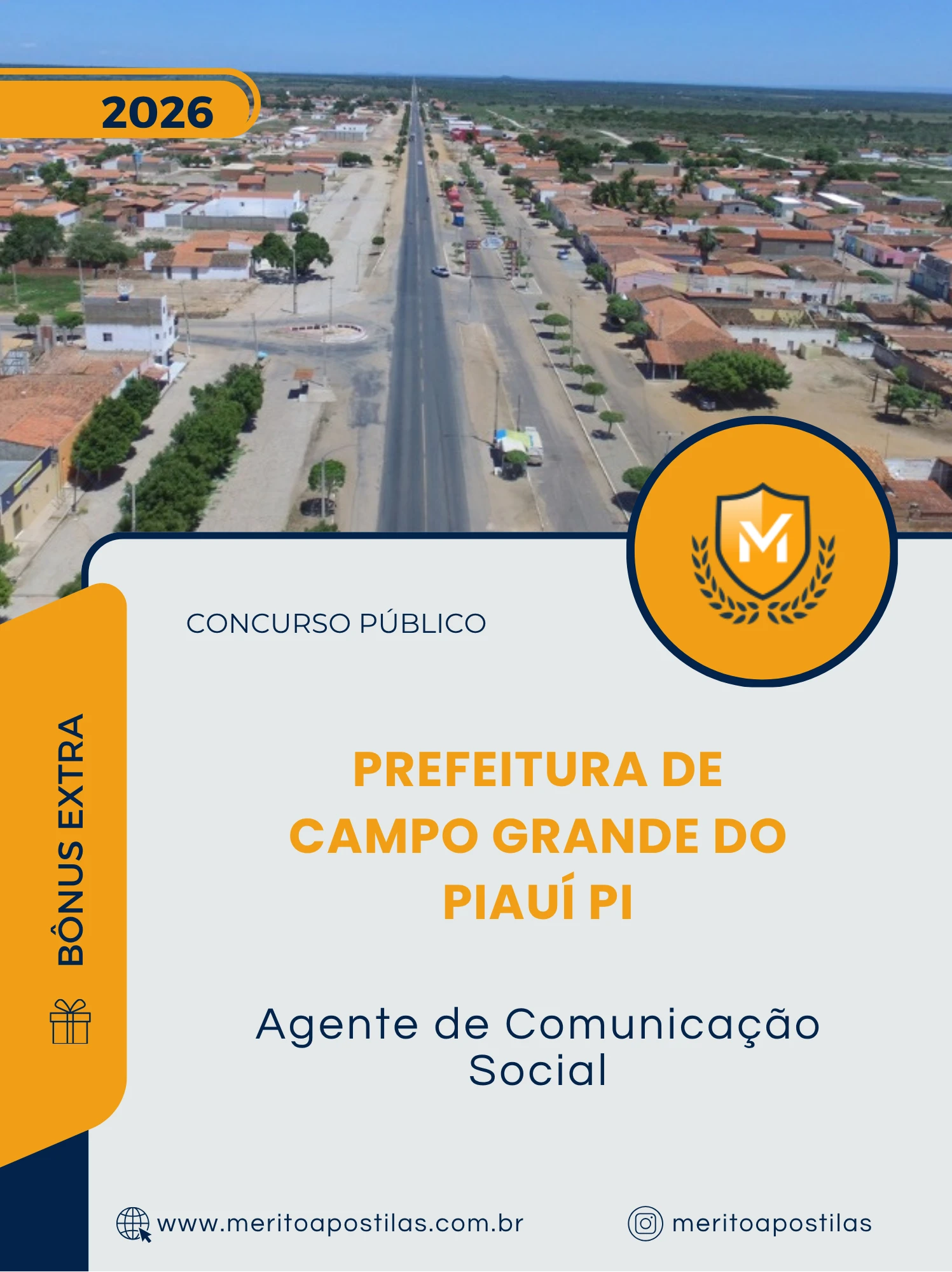 Apostila Agente de Comunicação Social Prefeitura de Campo Grande do Piauí PI 2026