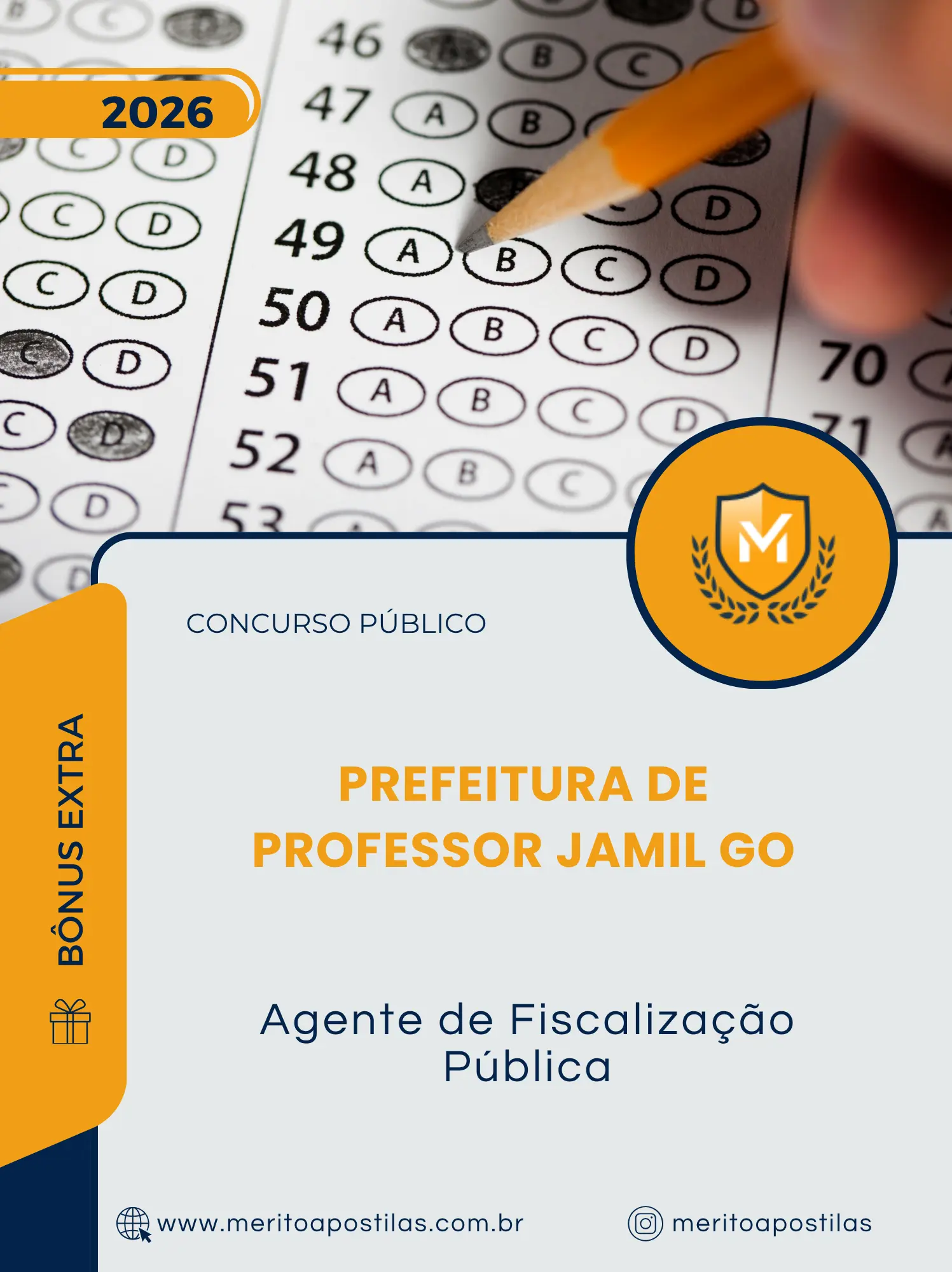 Apostila Agente de Fiscalização Pública Prefeitura de Professor Jamil GO 2026