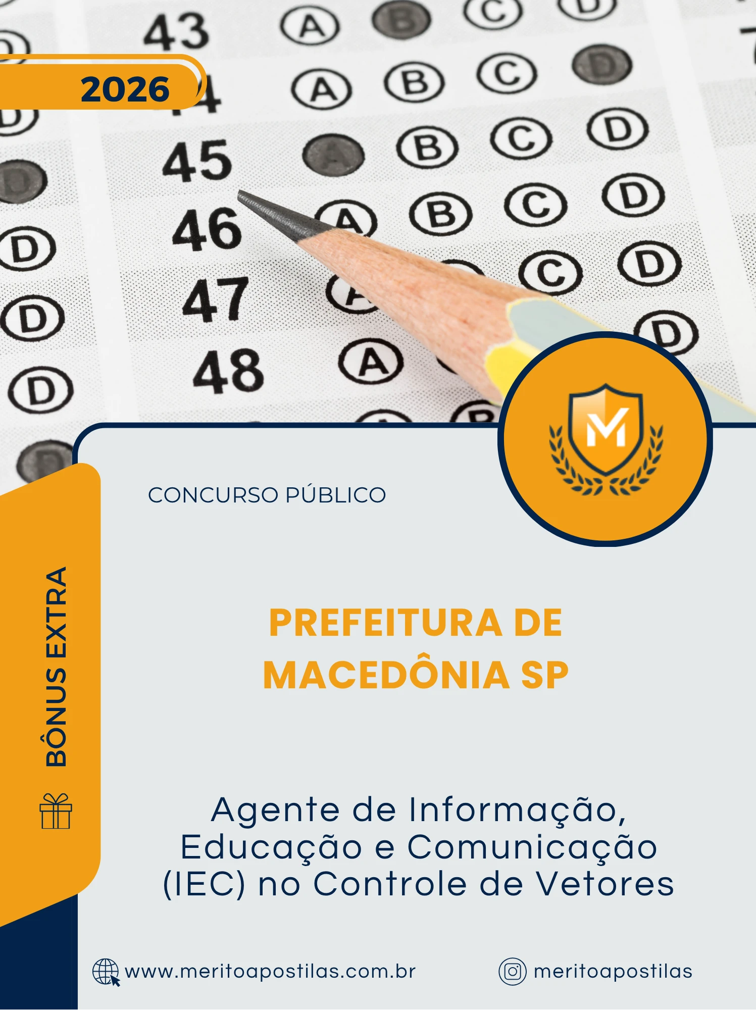 Apostila Agente de Informação Educação e Comunicação IEC no Controle de Vetores Prefeitura de Macedônia SP 2026