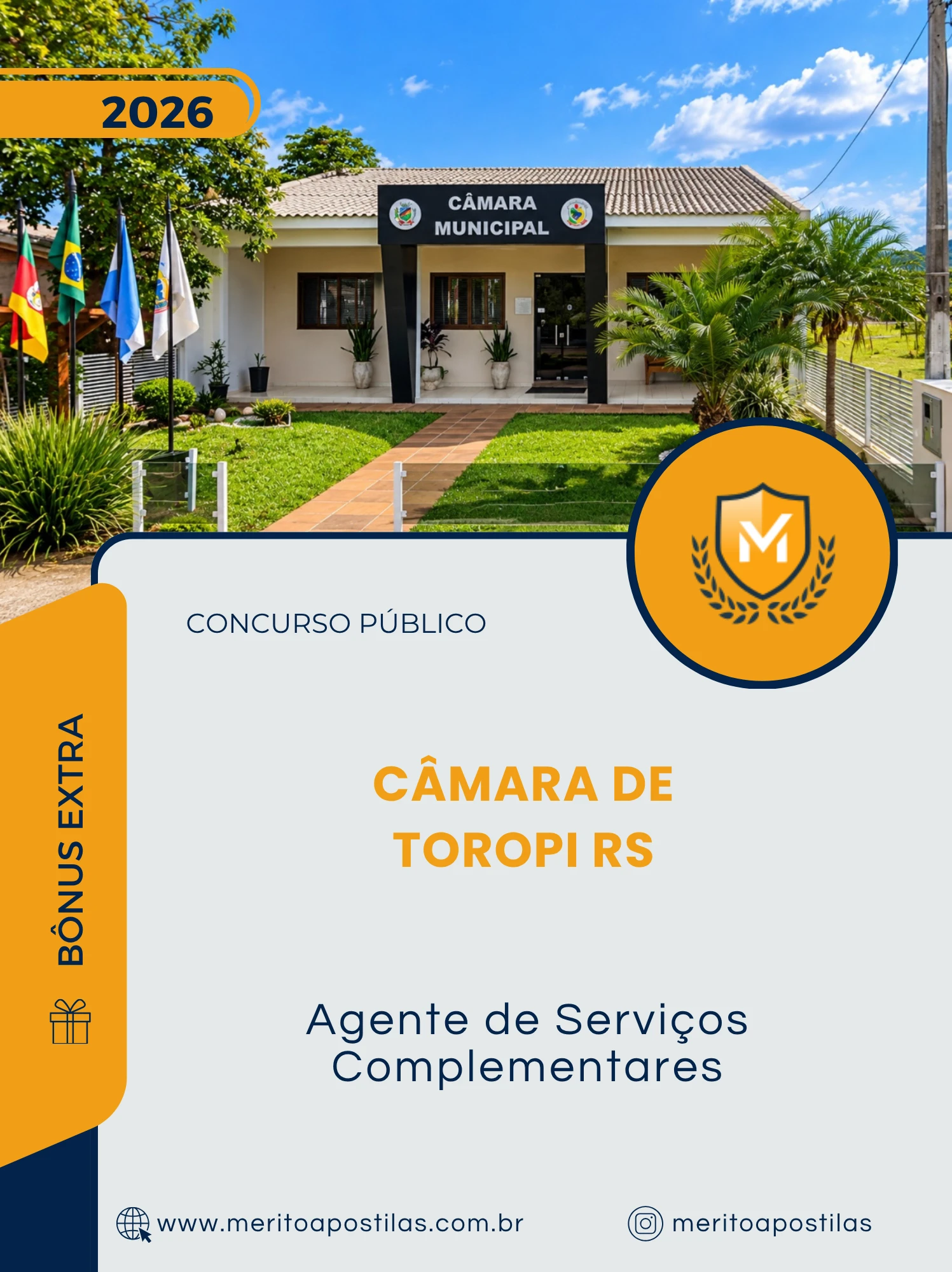 Apostila Agente de Serviços Complementares Câmara de Toropi RS 2026