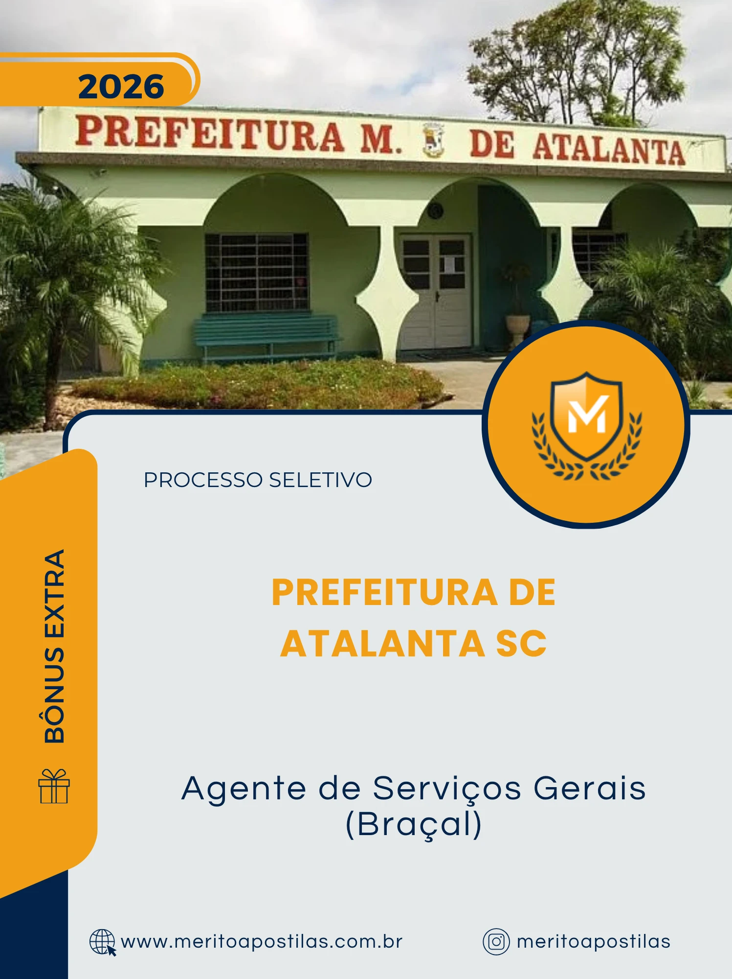 Apostila Agente de Serviços Gerais Braçal Prefeitura de Atalanta SC 2026