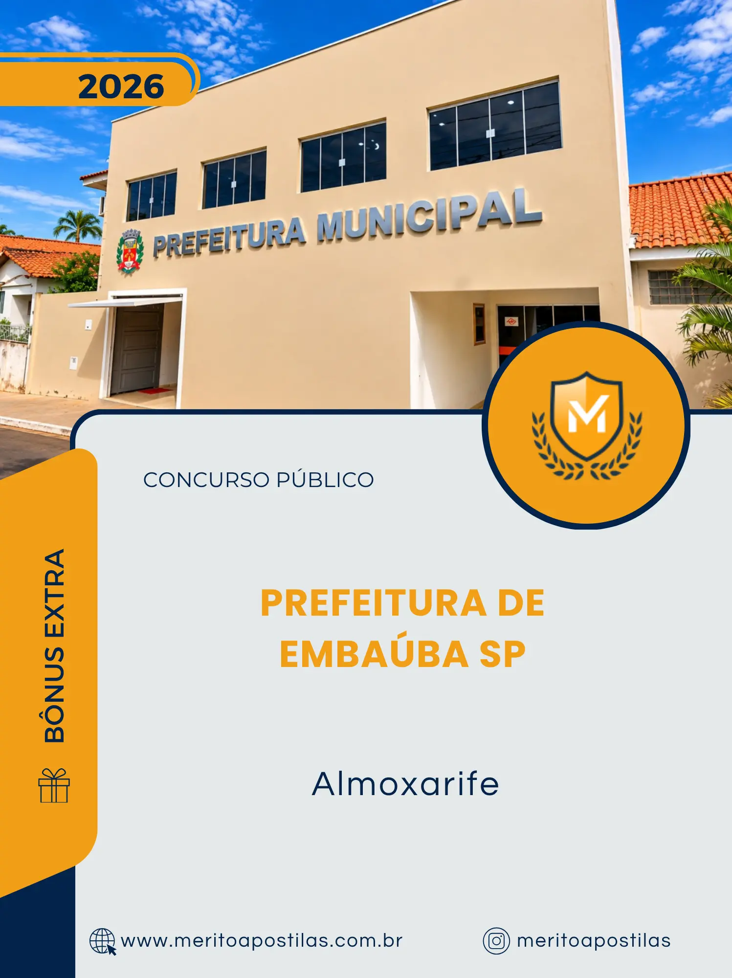 Apostila Almoxarife Prefeitura de Embaúba SP 2026