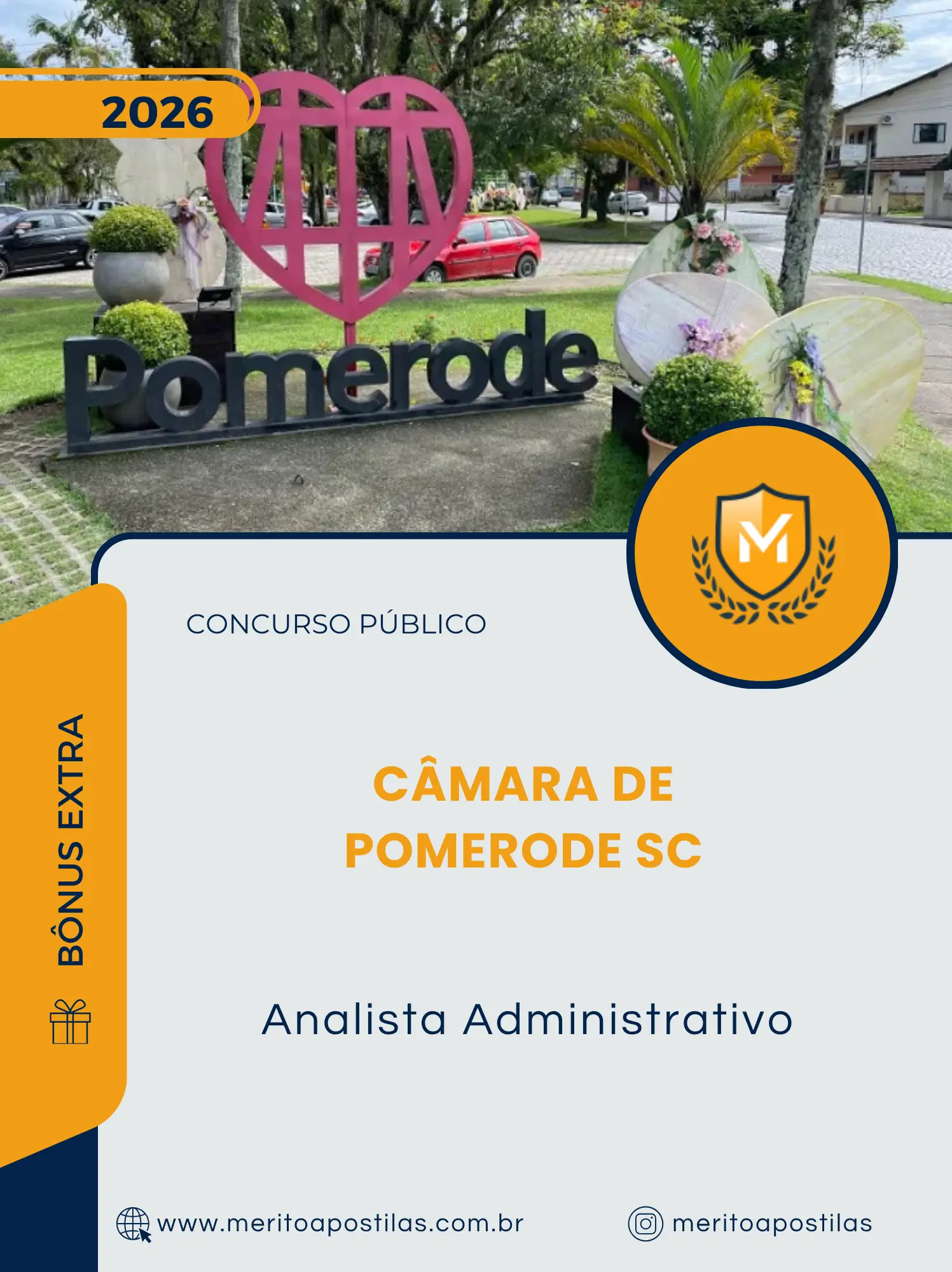 Apostila Analista Administrativo Câmara de Pomerode SC 2026