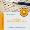 Apostila Analista Administrativo Câmara de São Francisco do Sul SC 2026