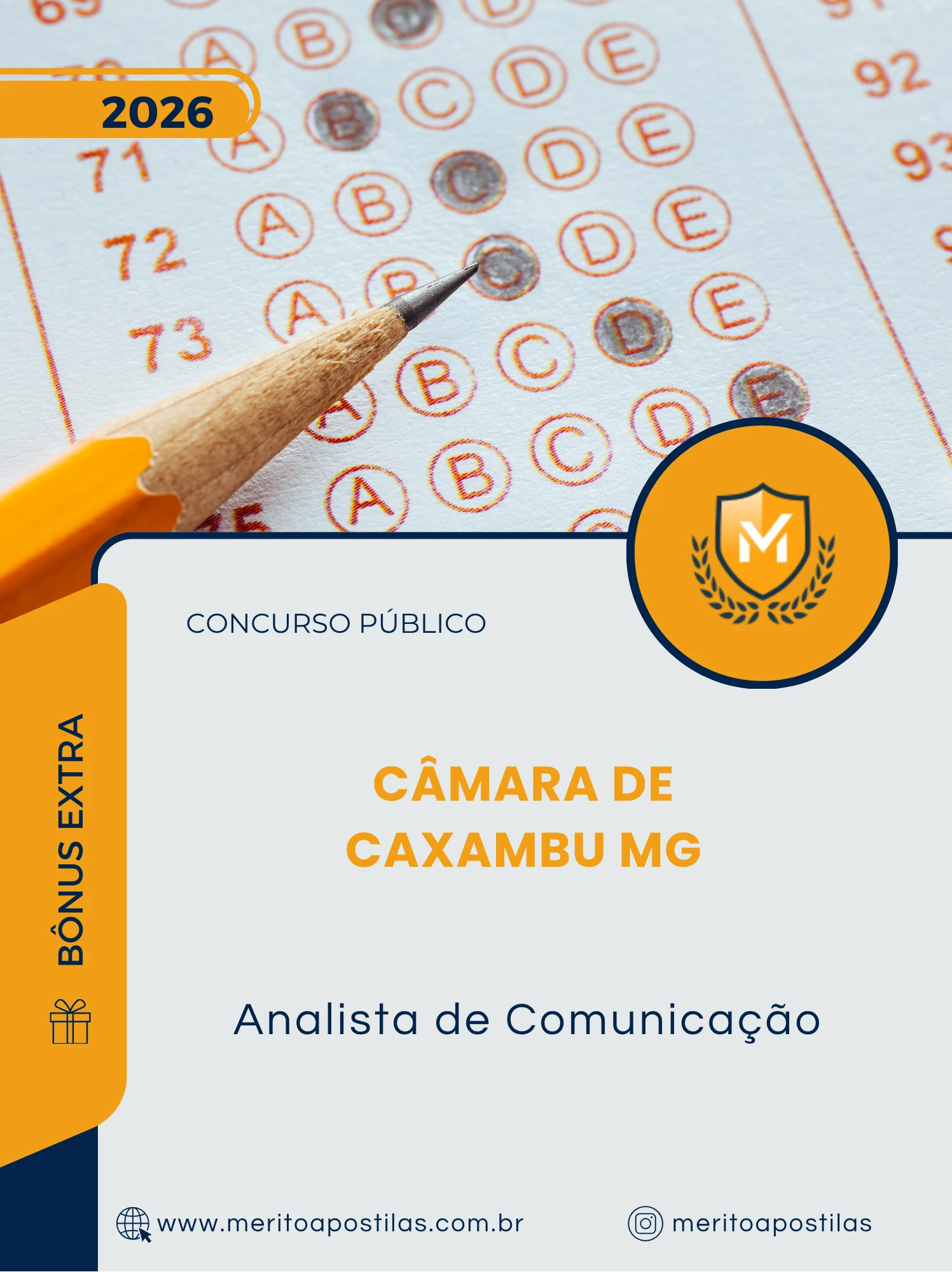 Apostila Analista de Comunicação Câmara de Caxambu MG 2026