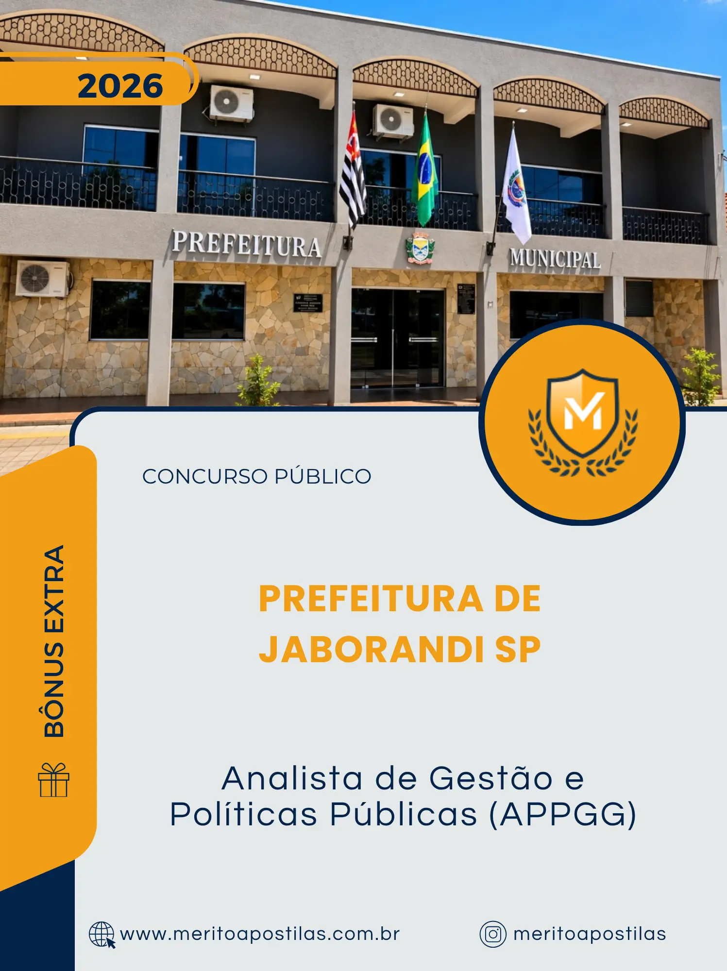 Apostila Analista de Gestão e Políticas Públicas APPGG Prefeitura de Jaborandi SP 2026
