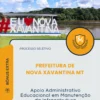 Apostila Apoio Administrativo Educacional em Manutenção da Infraestrutura Prefeitura de Nova Xavantina MT 2026