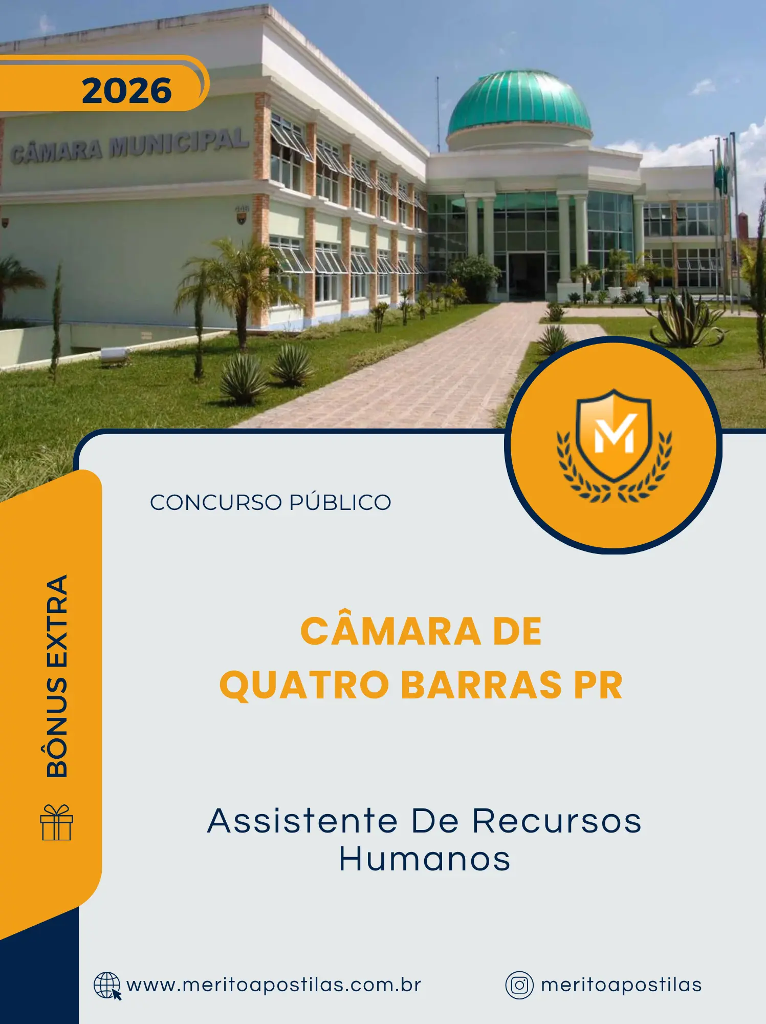 Apostila Assistente De Recursos Humanos Câmara de Quatro Barras PR 2026