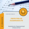 Apostila Assistente Operacional Masculino Prefeitura de Guamiranga PR 2026