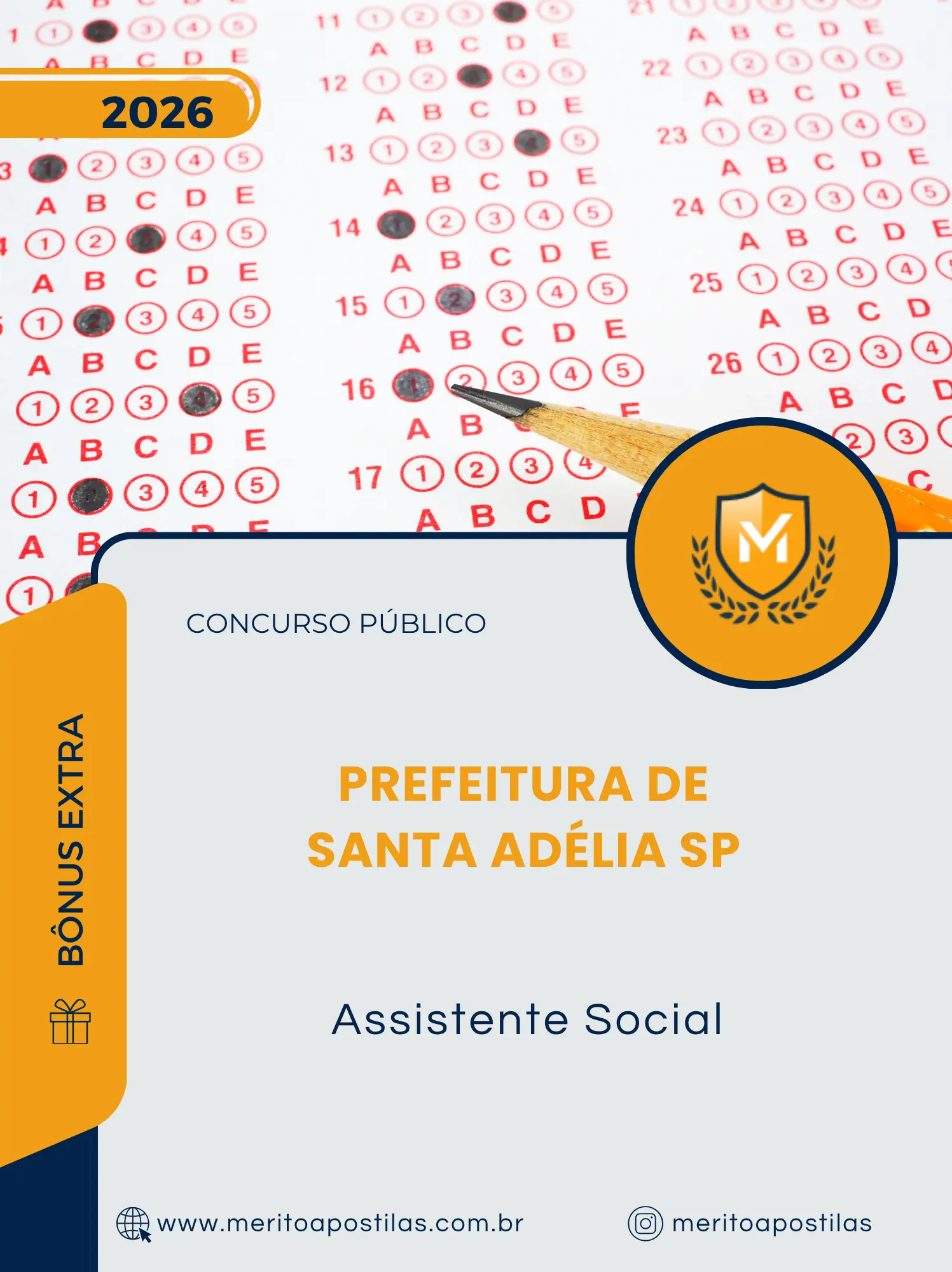 Apostila Assistente Social Prefeitura de Santa Adélia SP 2026