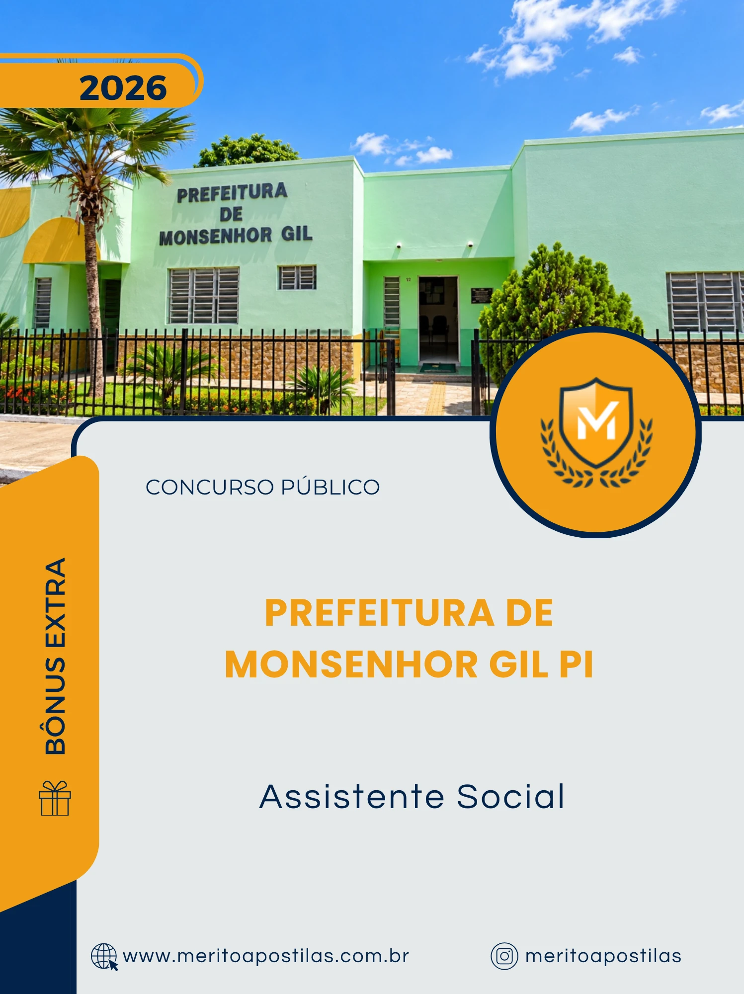 Apostila Assistente Social Prefeitura de Monsenhor Gil PI 2026