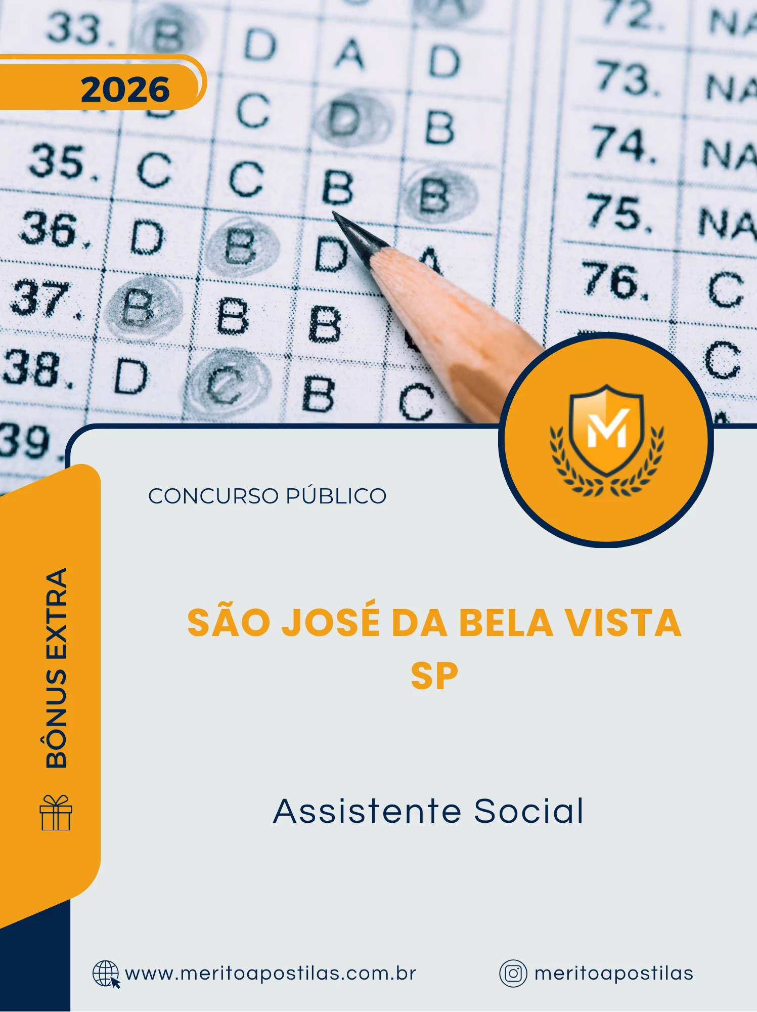 Apostila Assistente Social Prefeitura de São José da Bela Vista SP 2026