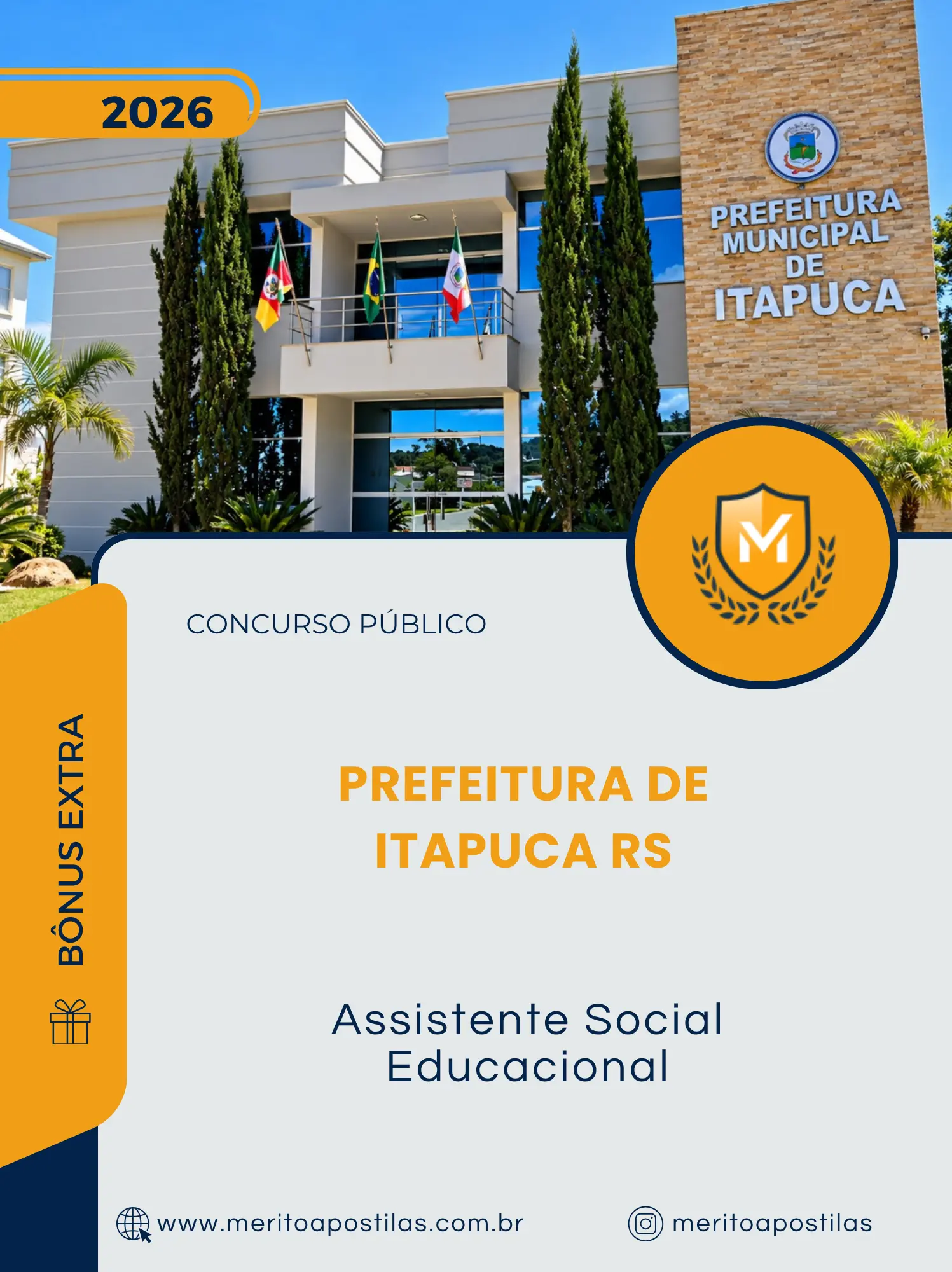 Apostila Assistente Social Educacional Prefeitura de Itapuca RS 2026