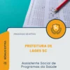 Apostila Assistente Social de Programas da Saúde Prefeitura de Lages SC 2026