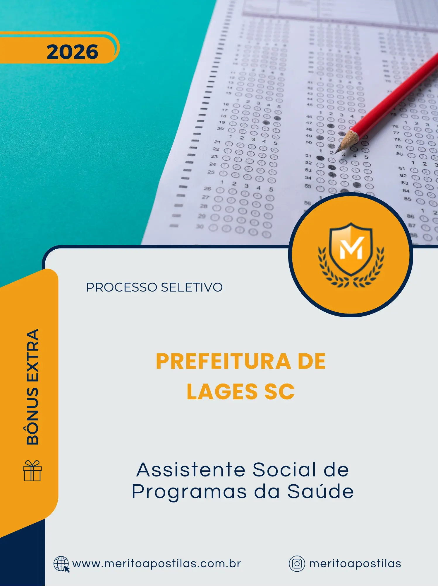 Apostila Assistente Social de Programas da Saúde Prefeitura de Lages SC 2026